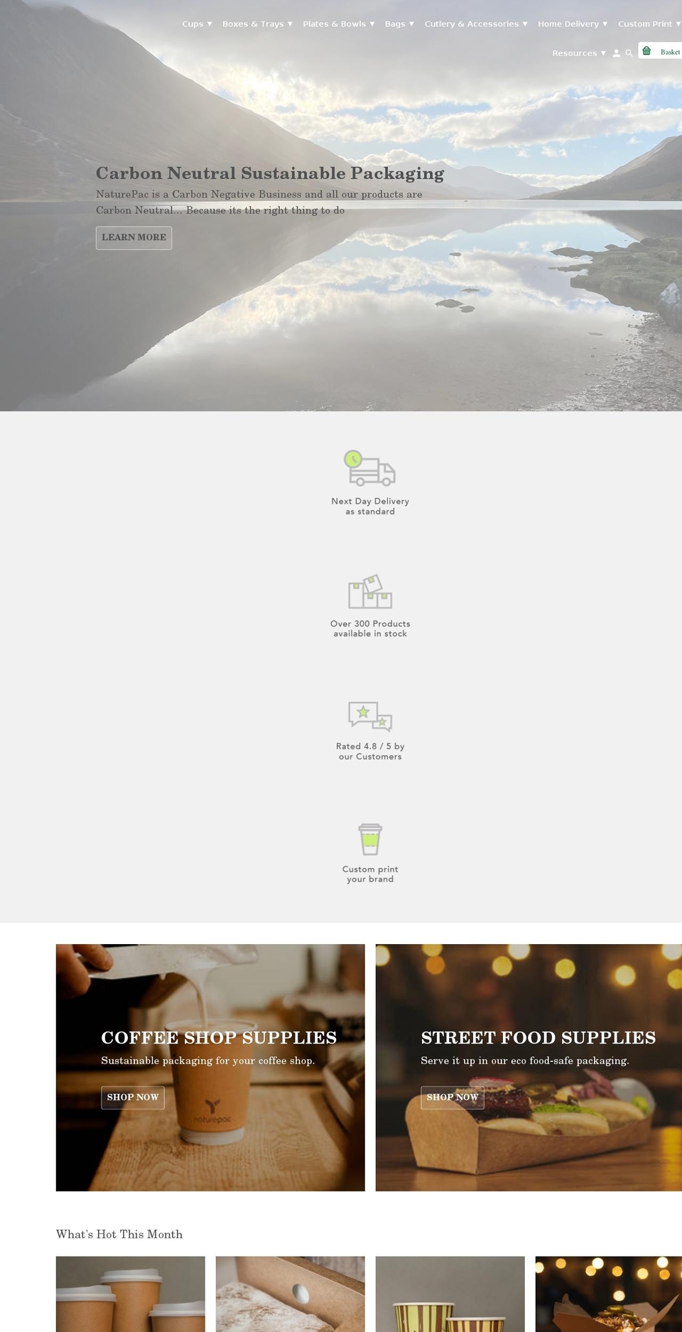 naturepac.co.uk shopify website screenshot