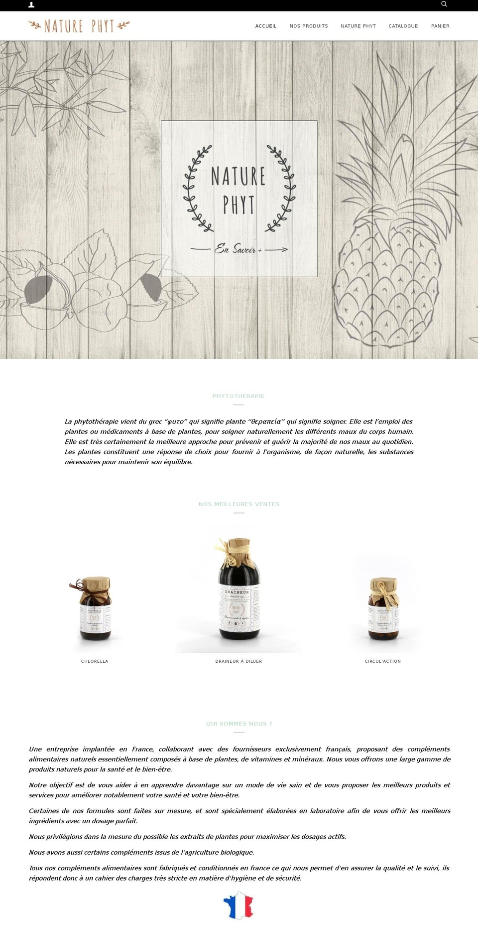 naturephyt.net shopify website screenshot