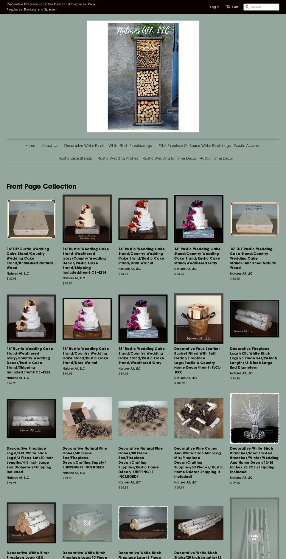 naturesall-llc.com shopify website screenshot