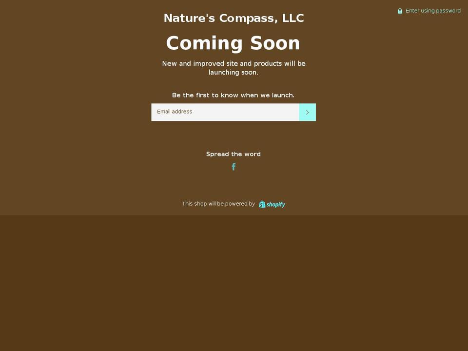 naturescompass.com — Shopify storefront screenshot