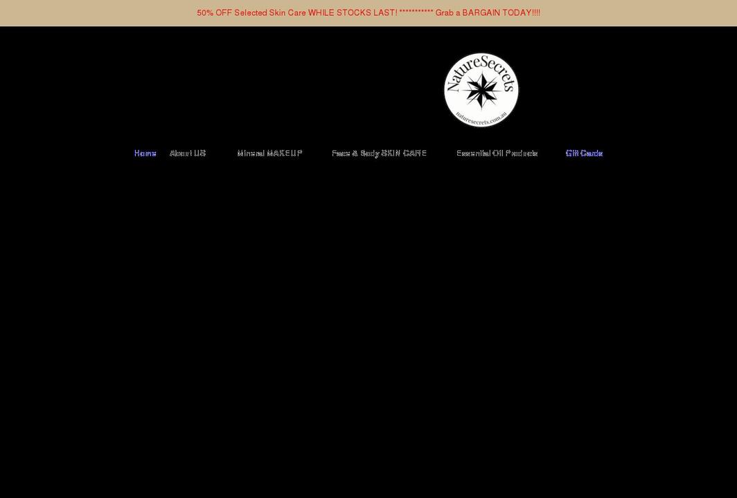 naturesecrets.com.au shopify website screenshot