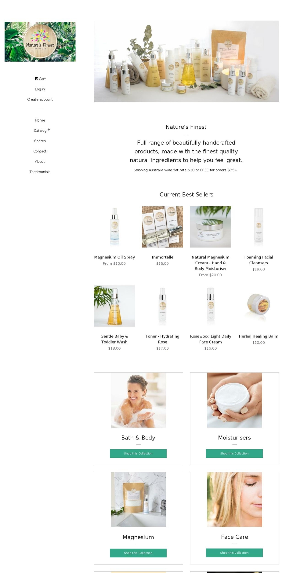naturesfinest.com.au shopify website screenshot
