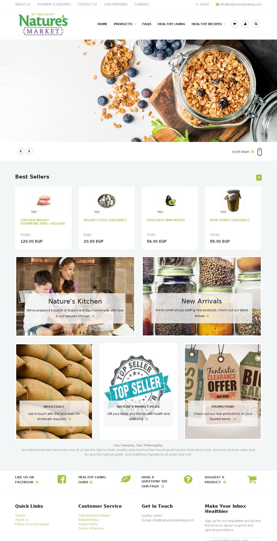 naturesgiftseg.com shopify website screenshot