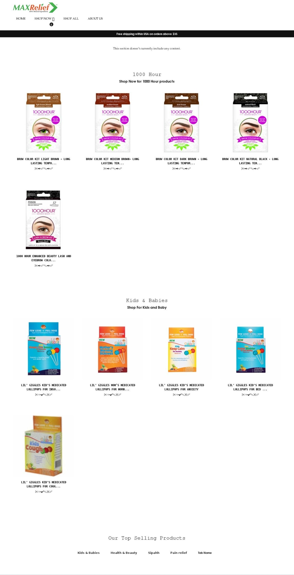 Kostricani Technology v Shopify theme site example naturesholdings.com