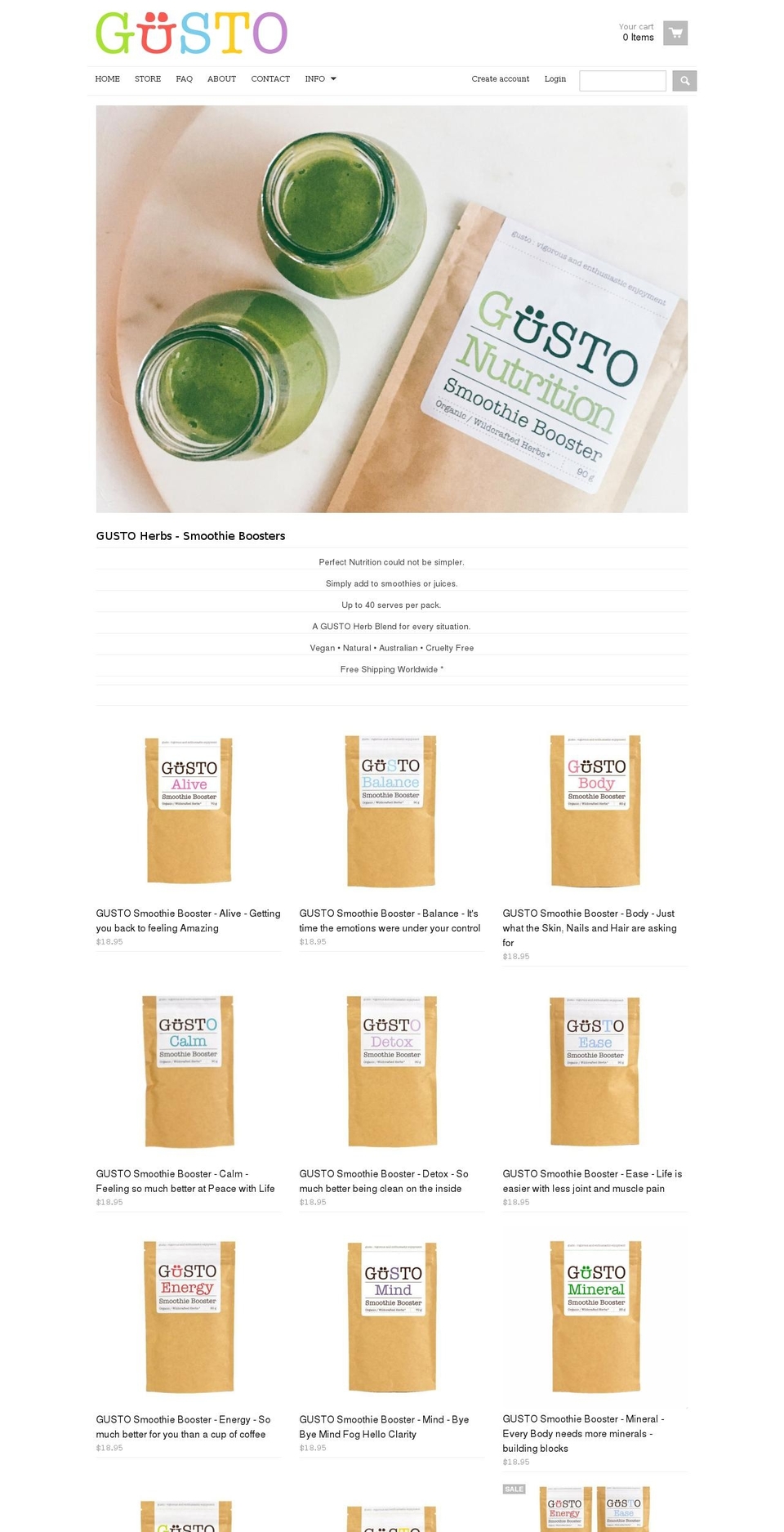 natureshq.com.au shopify website screenshot