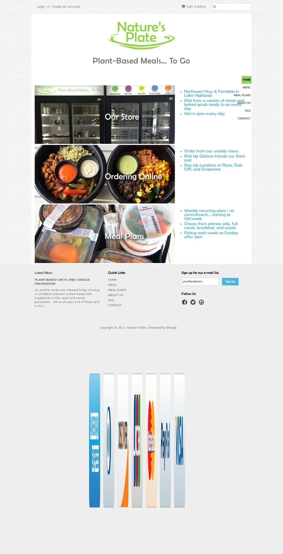 natures-plate- Shopify theme site example naturesplate.biz
