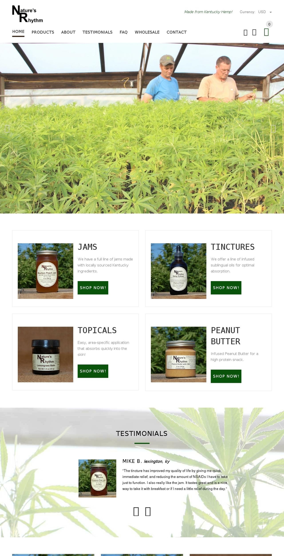 naturesrhythmcbd.com Shopify store
