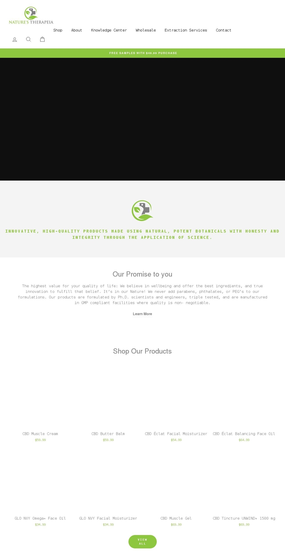 Responsival Shopify theme site example naturestherapeia.com