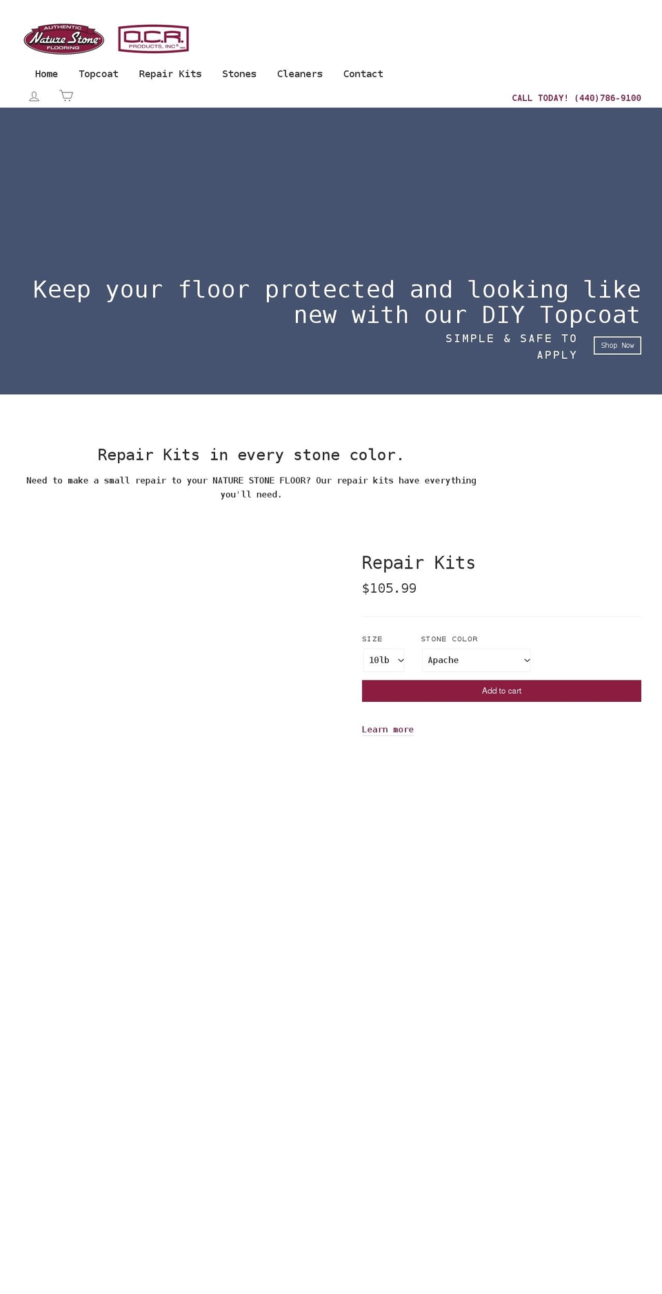 naturestonediy.com shopify website screenshot