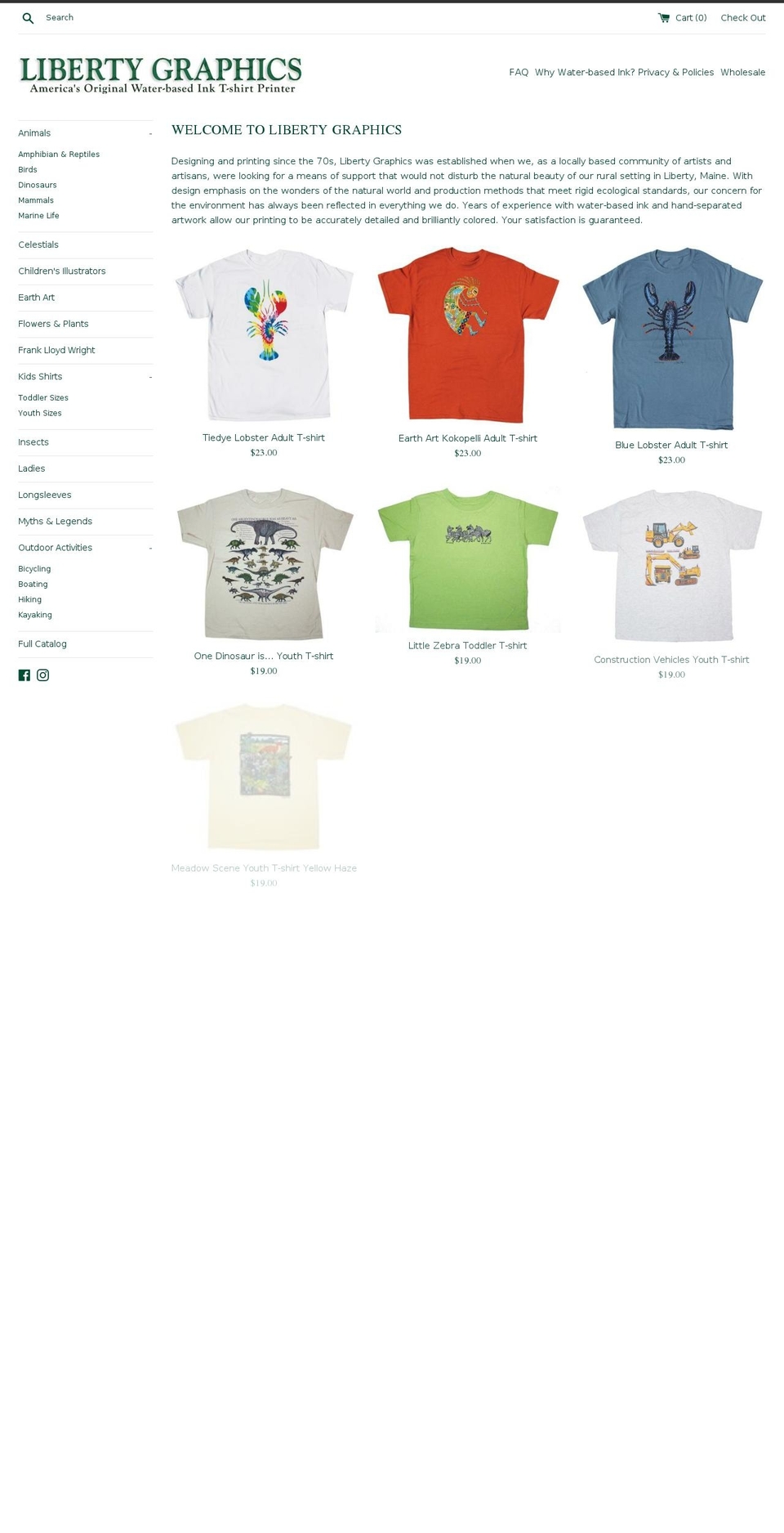 naturetshirts.com shopify website screenshot