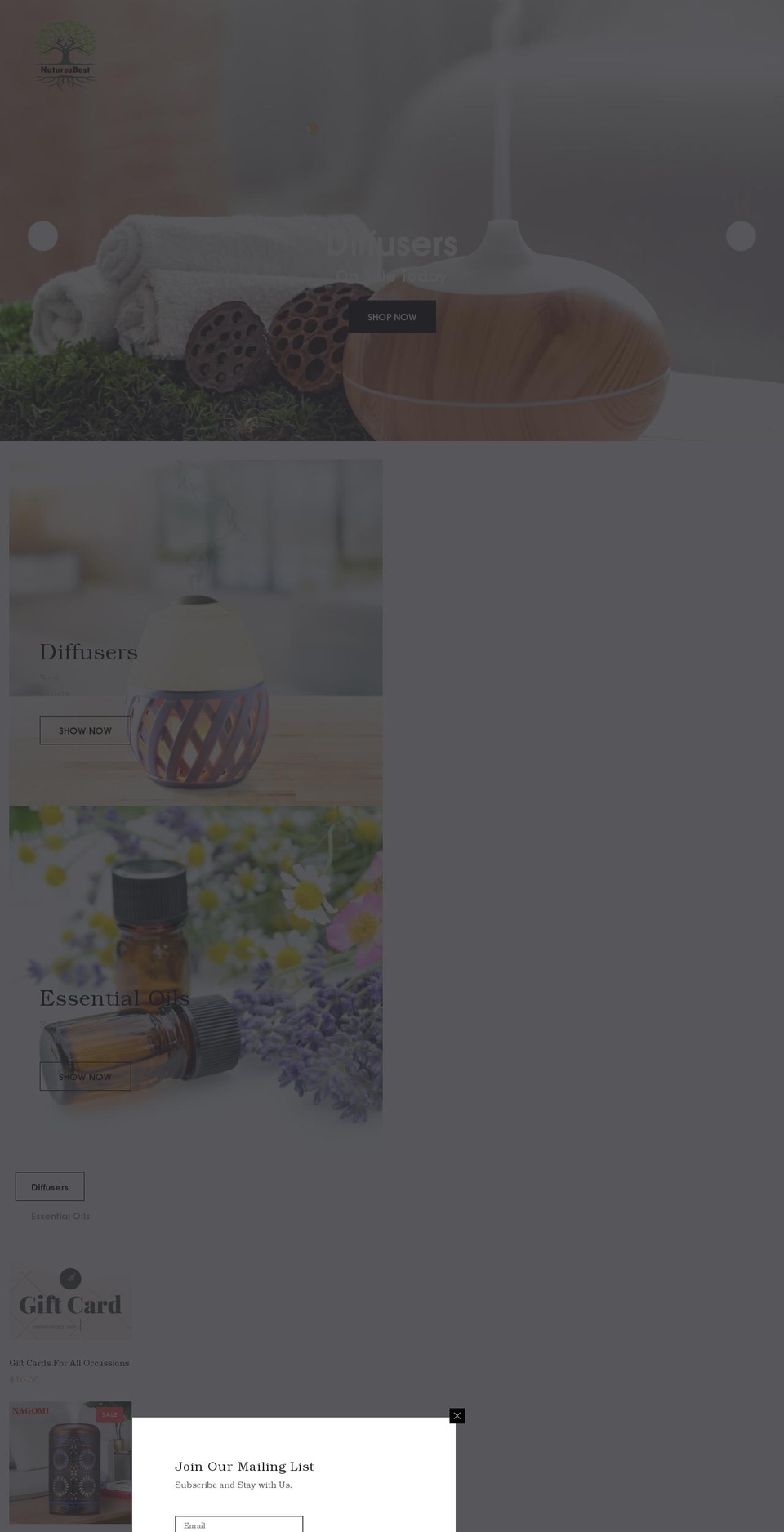 naturezbest.shop shopify website screenshot