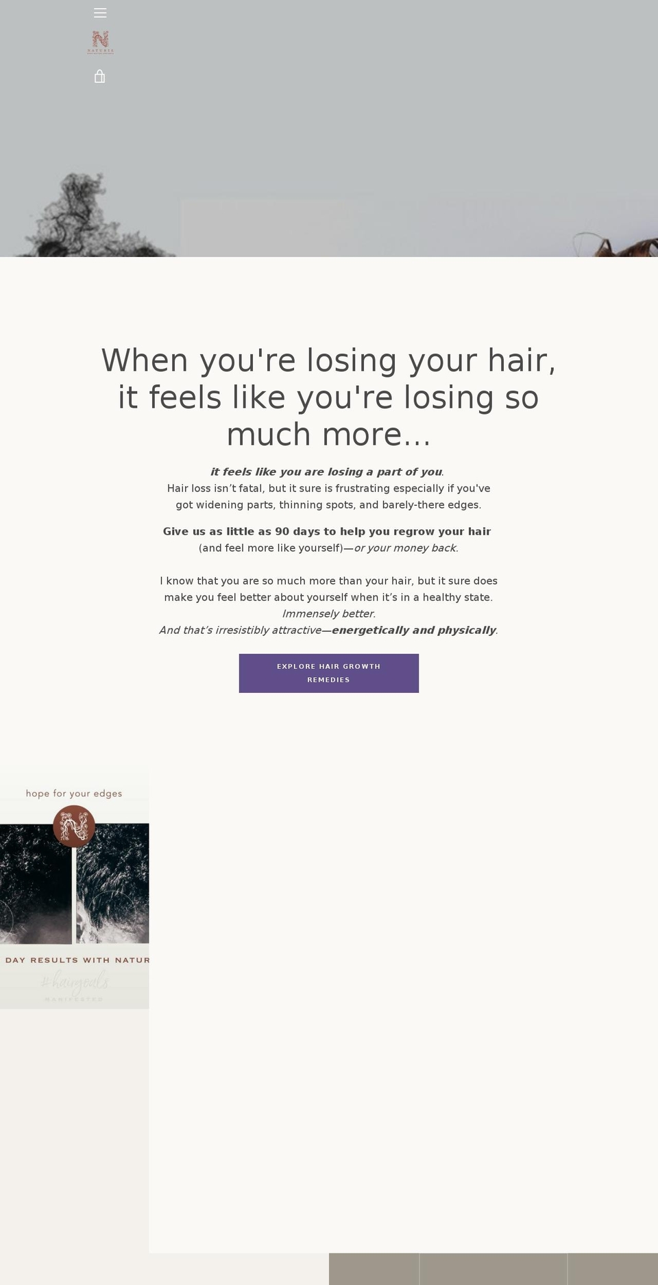 naturiesheabutter.com — Shopify storefront screenshot