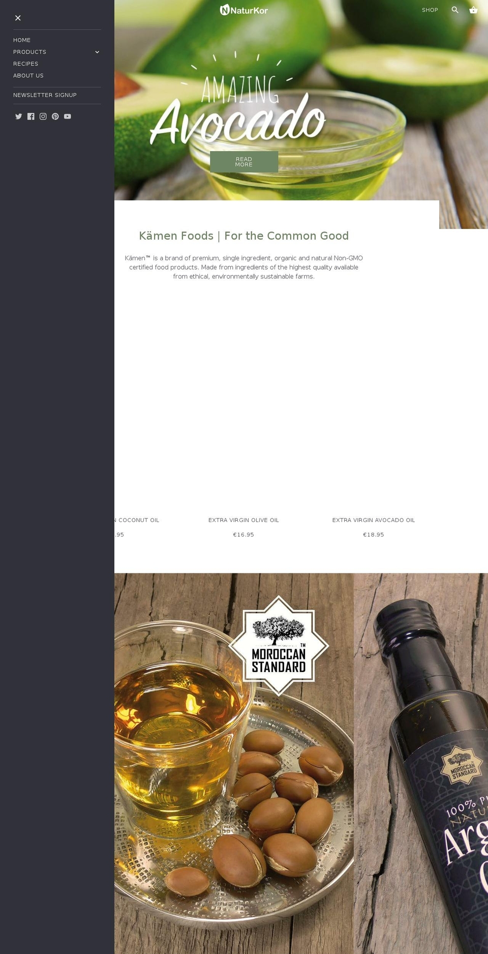 naturkor.com — Shopify storefront screenshot