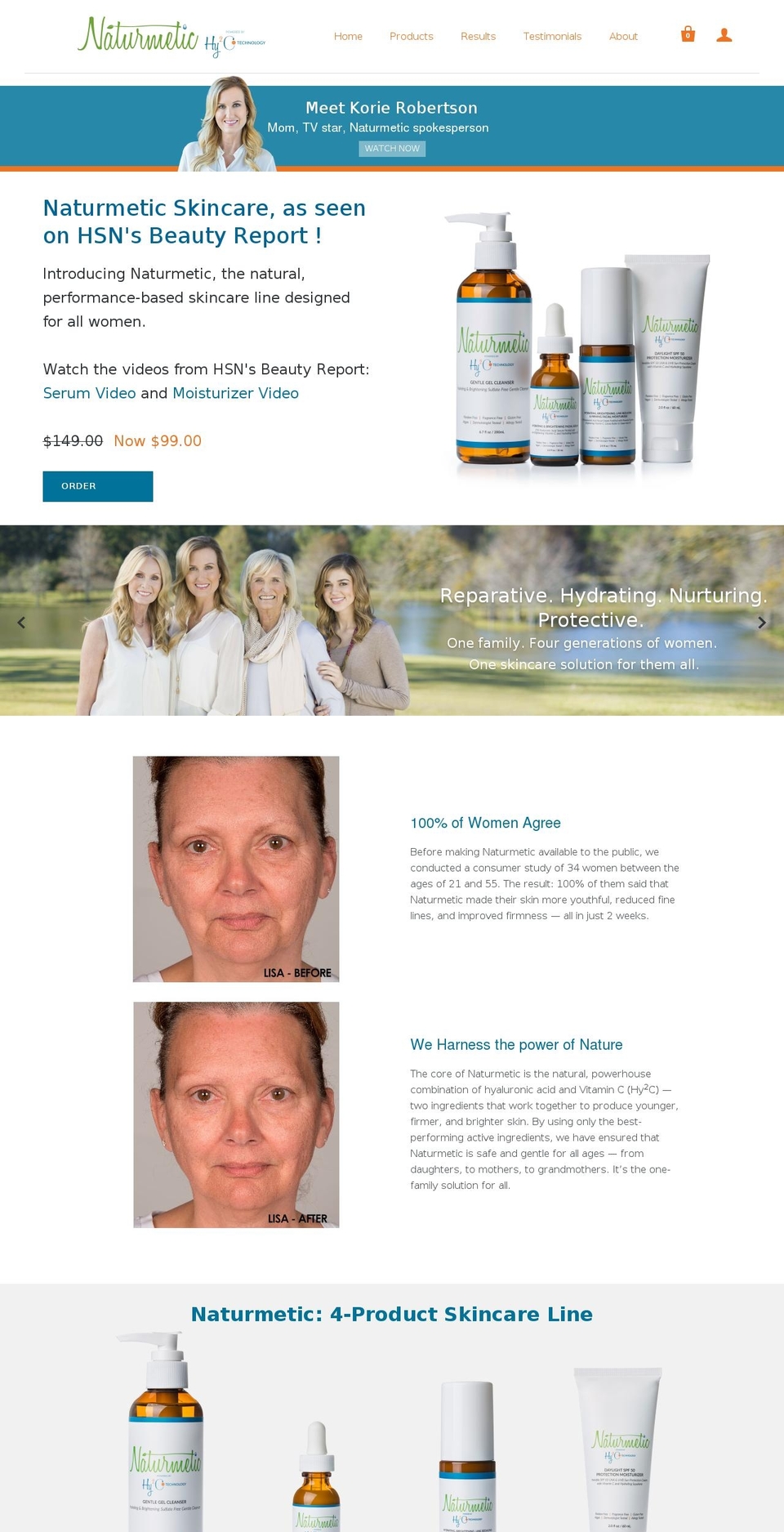 naturmetic.com shopify website screenshot