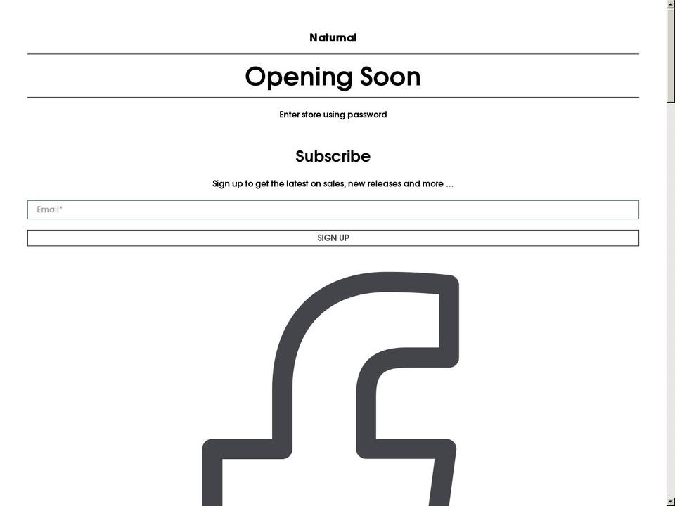 naturnal.co.uk shopify website screenshot