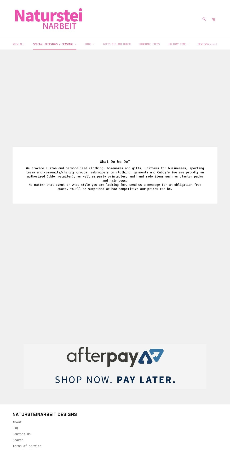 TCC Shopify theme site example natursteinarbeit.com