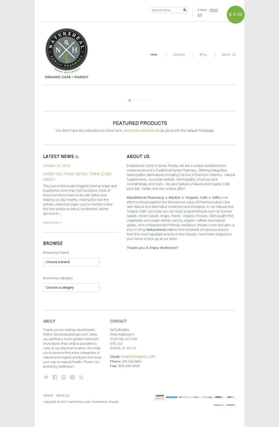 naturxheal.com shopify website screenshot