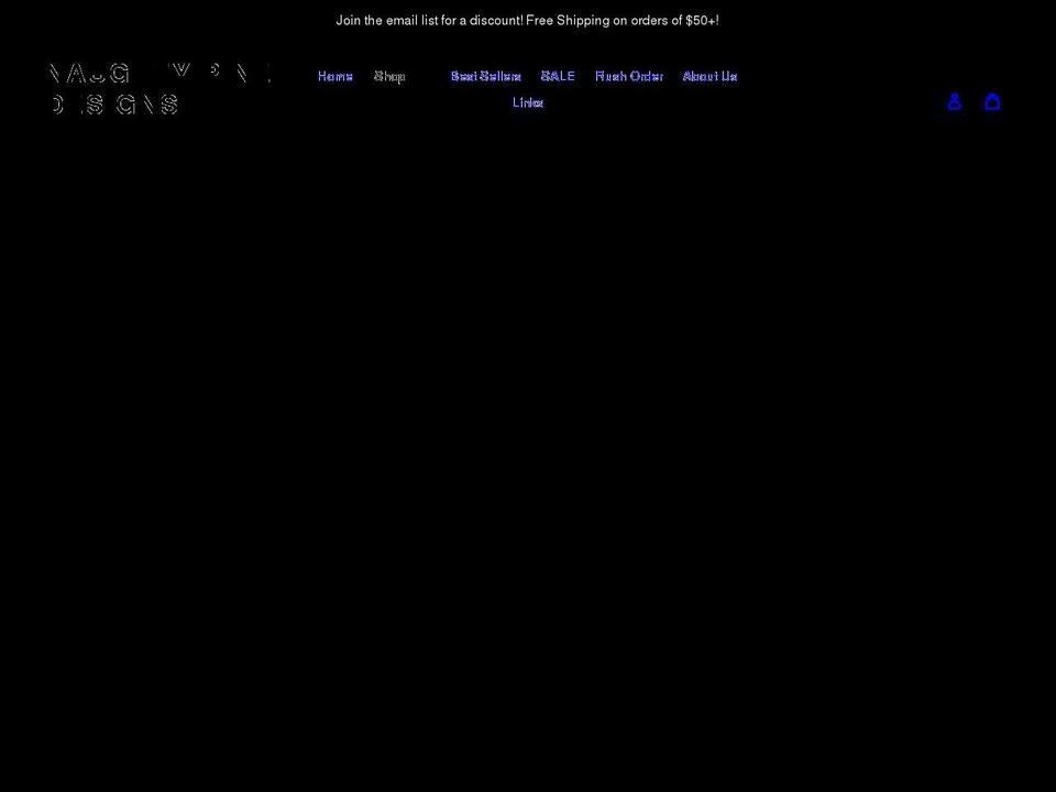 naughtypinedesigns.com shopify website screenshot