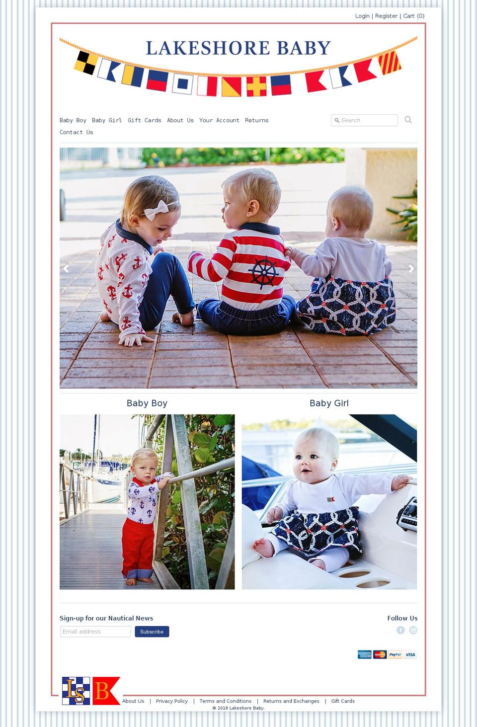 nauticababy.com — Shopify storefront screenshot