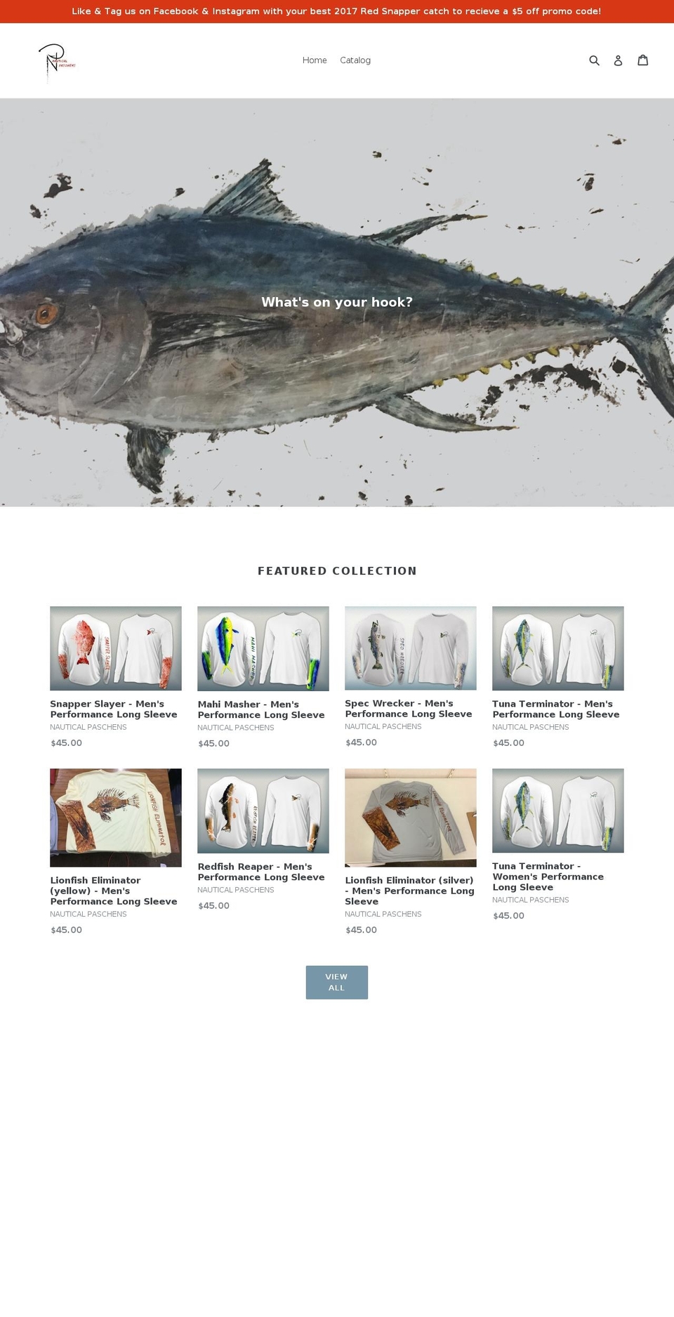 nauticalpaschens.com shopify website screenshot