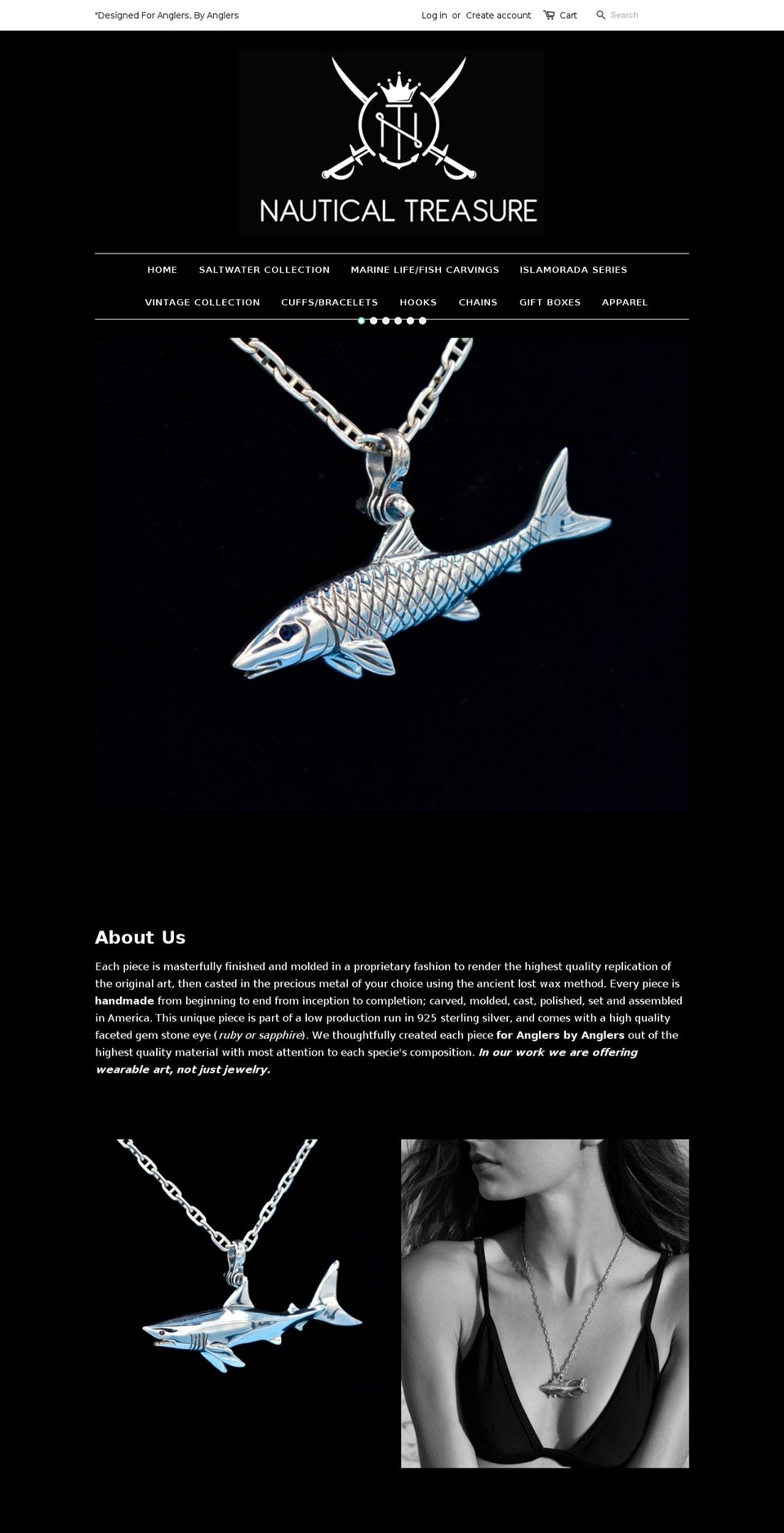 nauticaltreasure.com shopify website screenshot