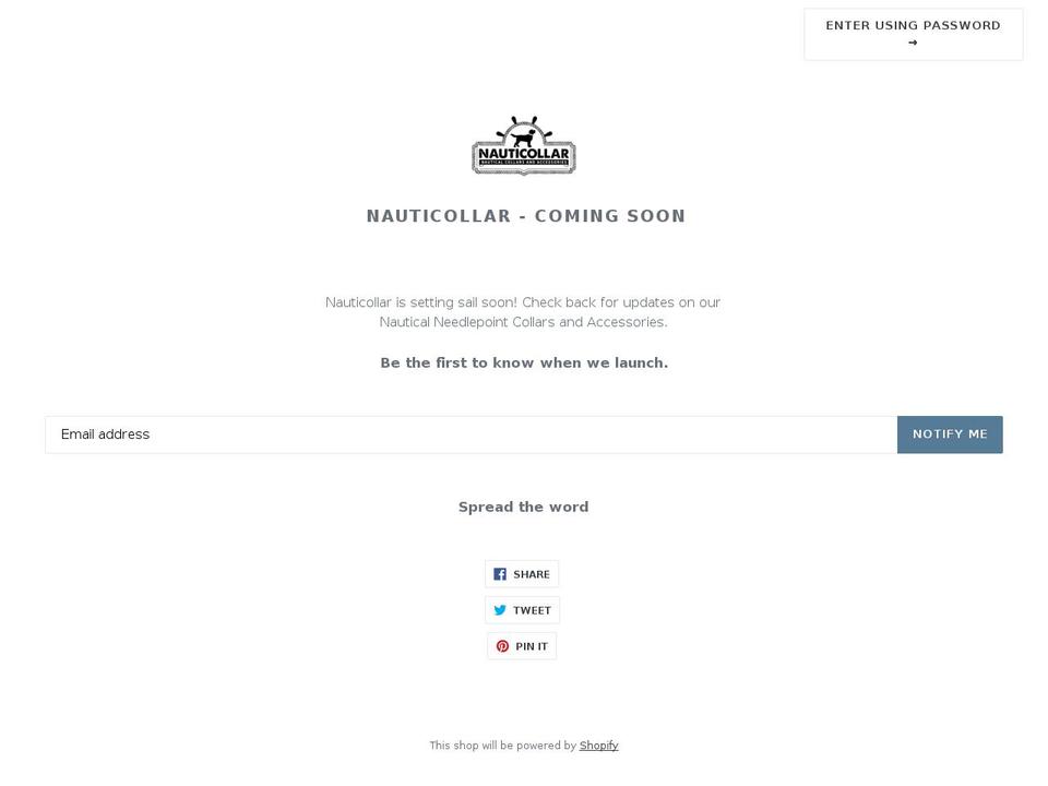 nauticollar.com shopify website screenshot