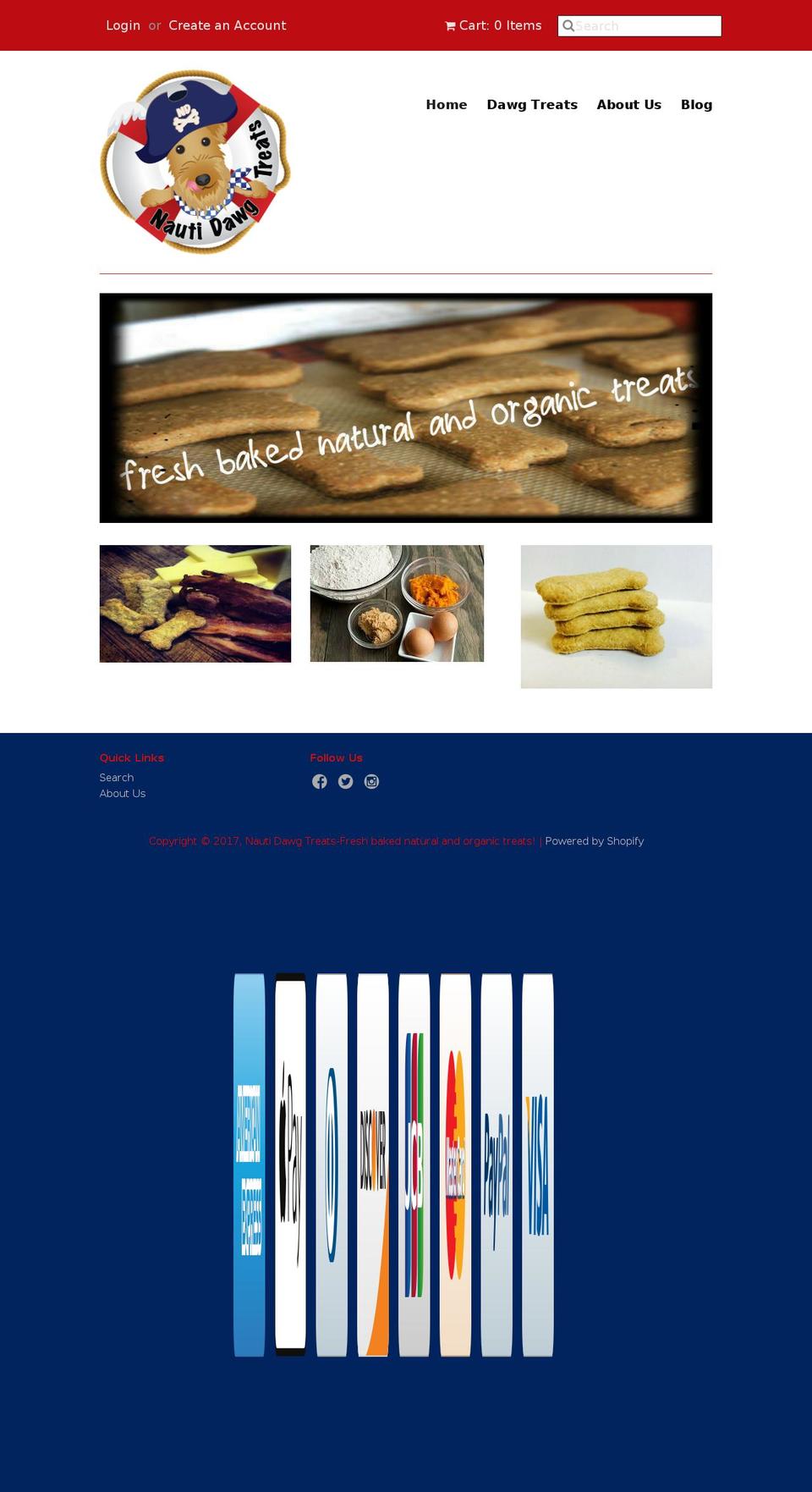 nautidawgtreats.com shopify website screenshot