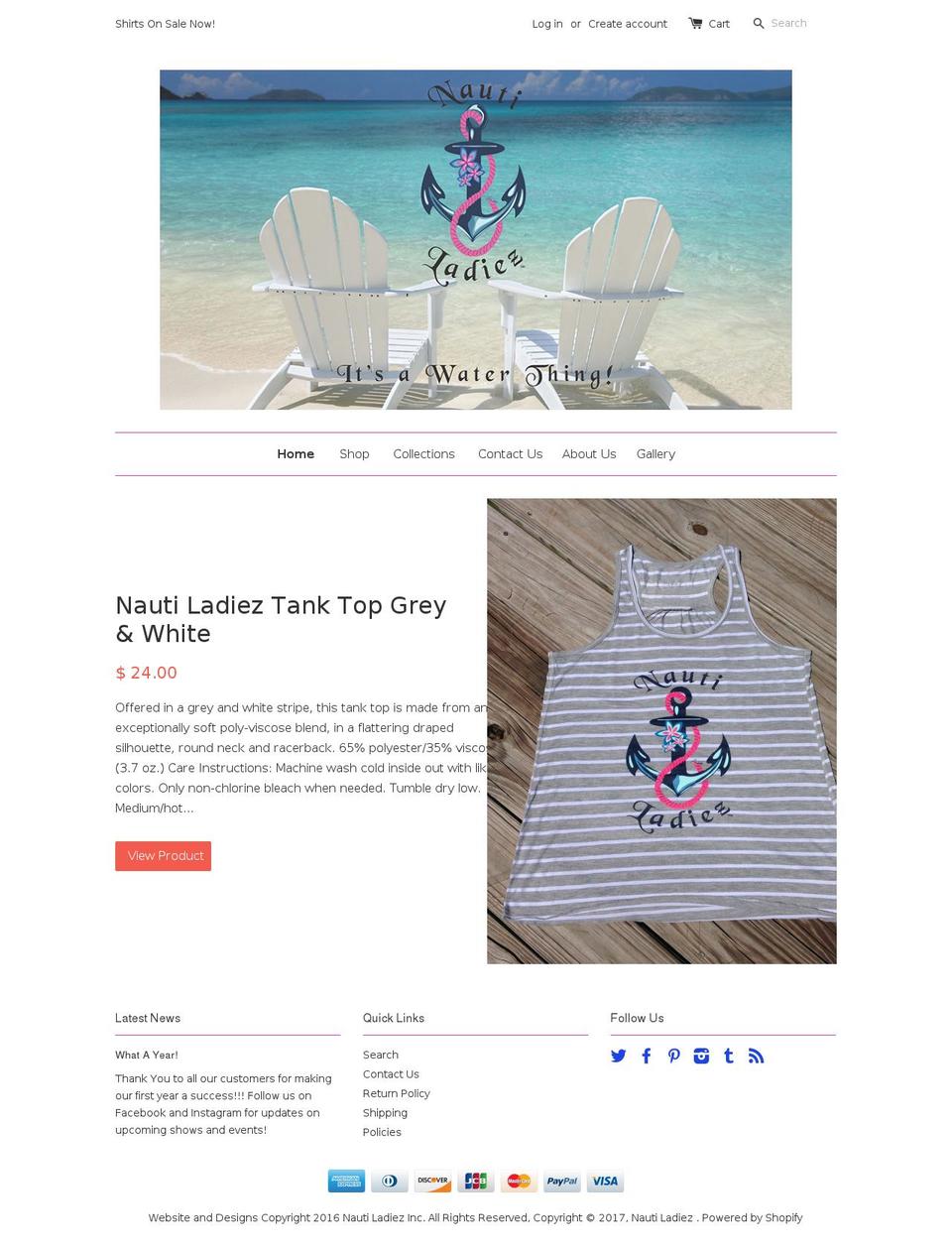 nautiladiez.com shopify website screenshot