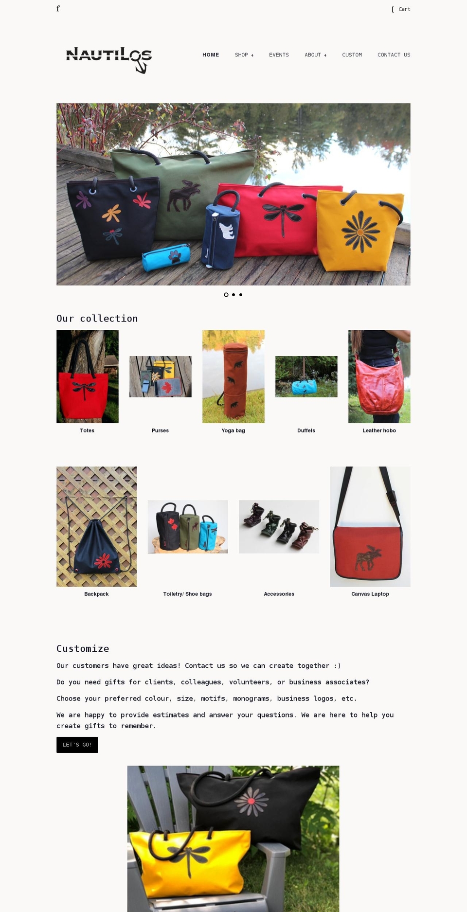 nautilos.ca shopify website screenshot