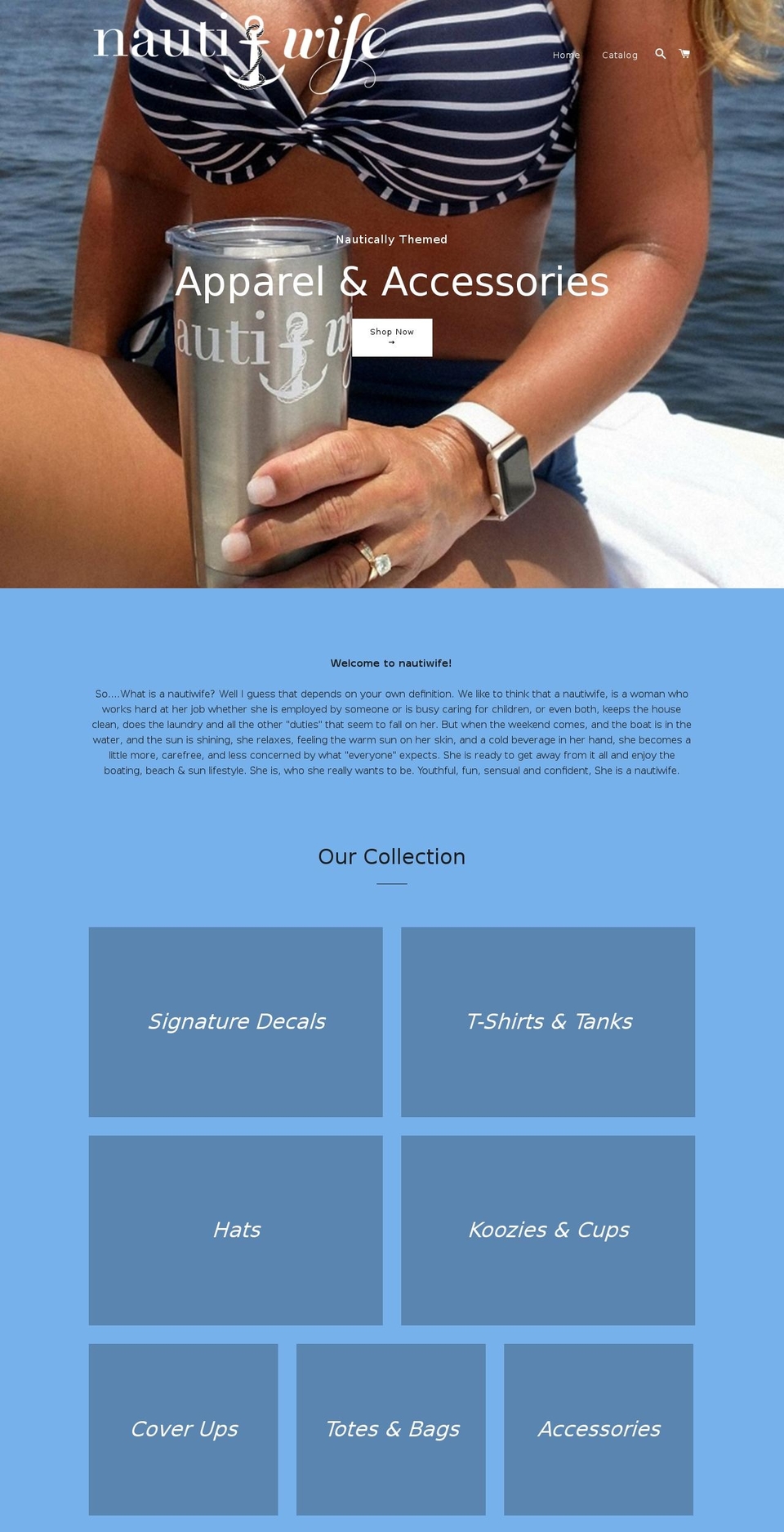 nautiwife.com — Shopify storefront screenshot