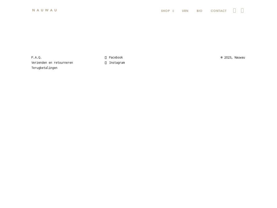 nauwau.be shopify website screenshot