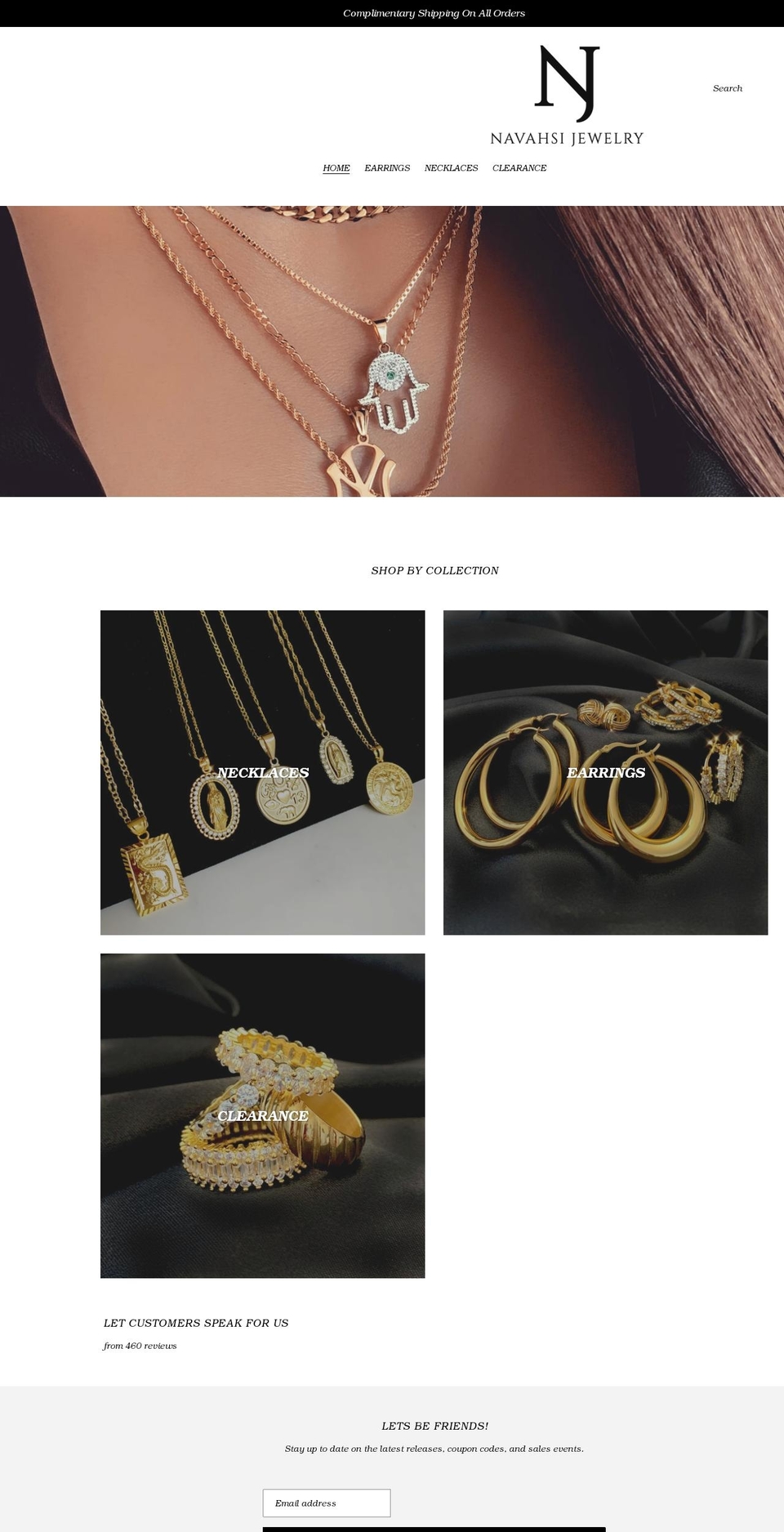 navahsi.com shopify website screenshot