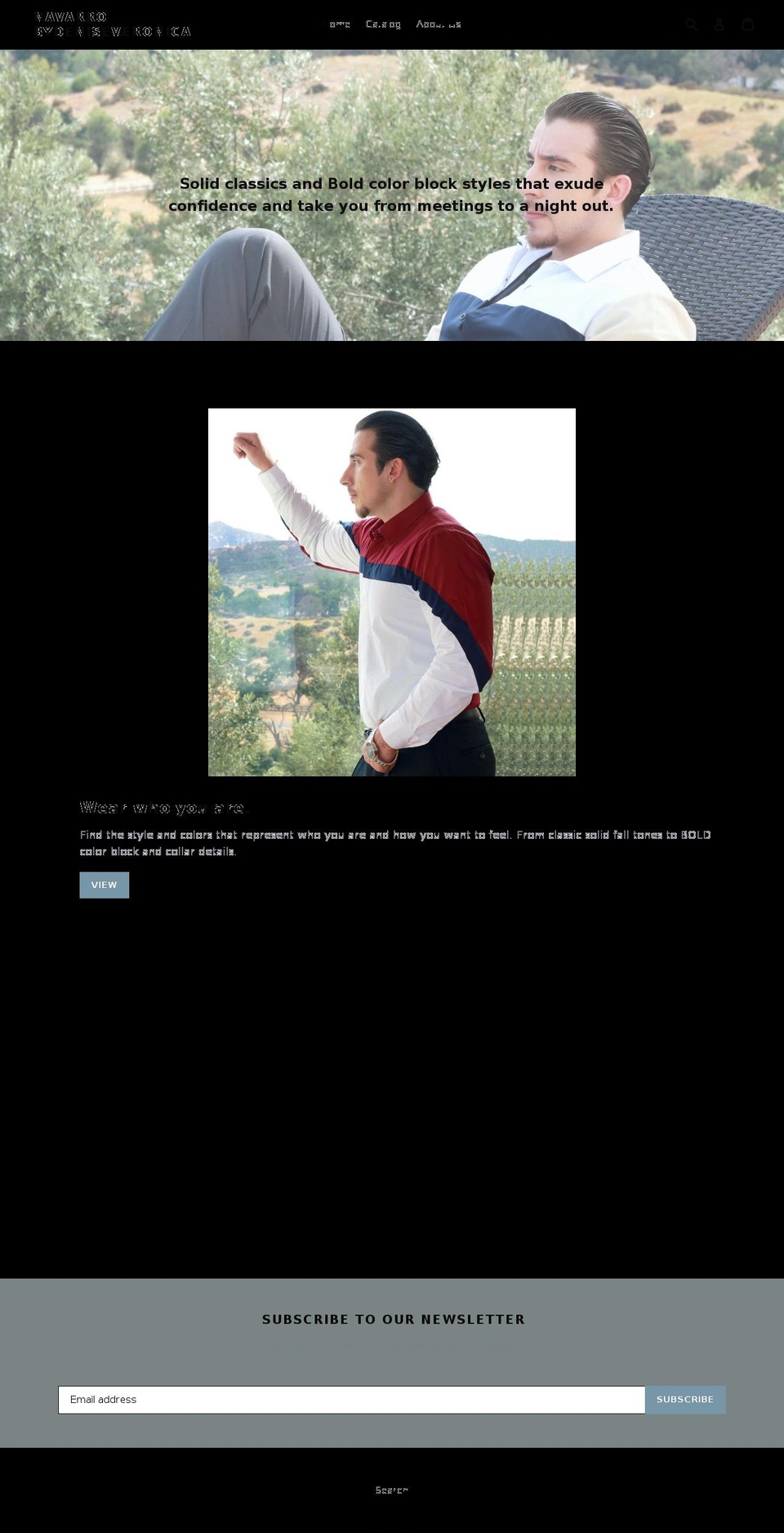 navarromen.com — Shopify storefront screenshot