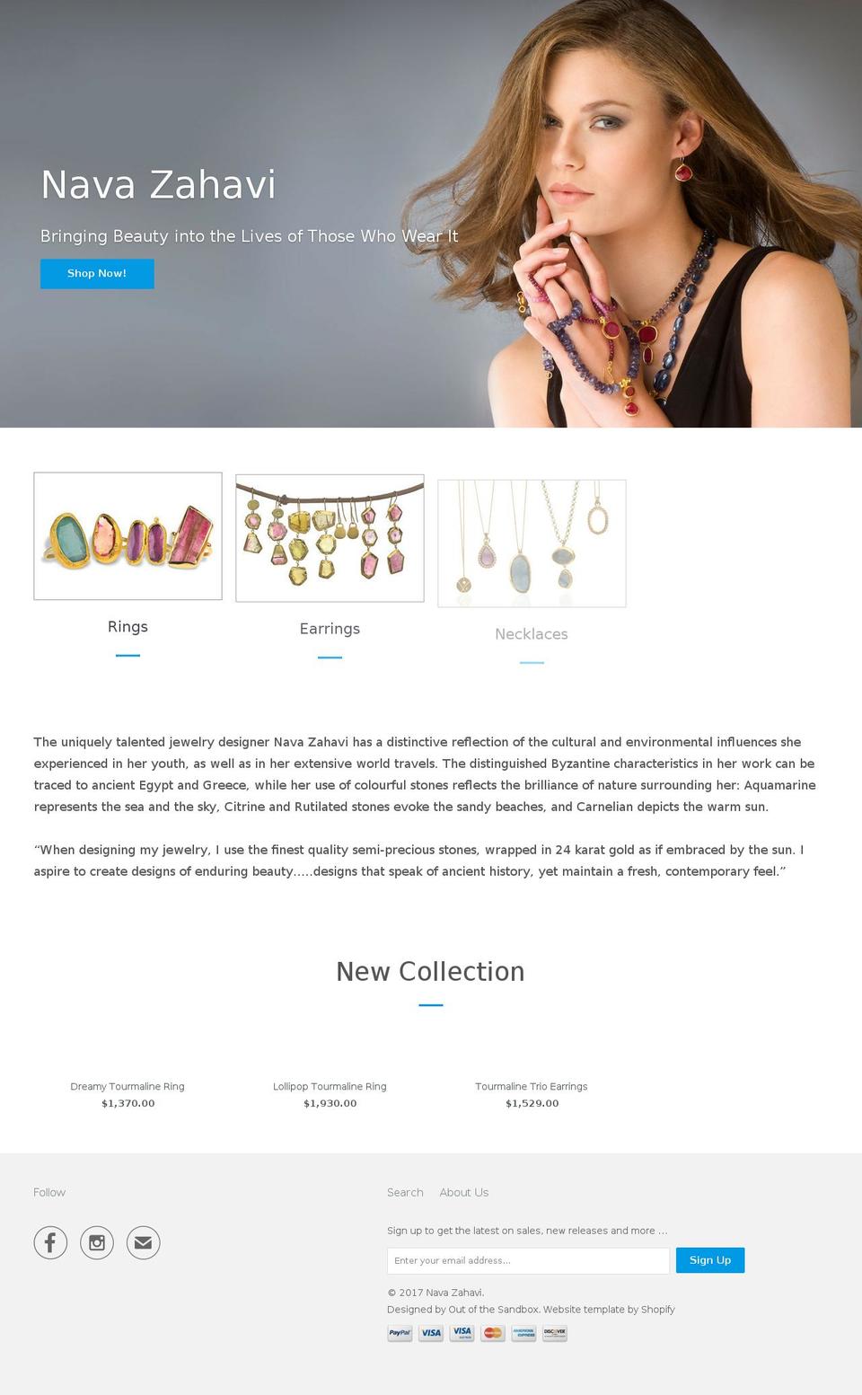 navazahavi.com shopify website screenshot