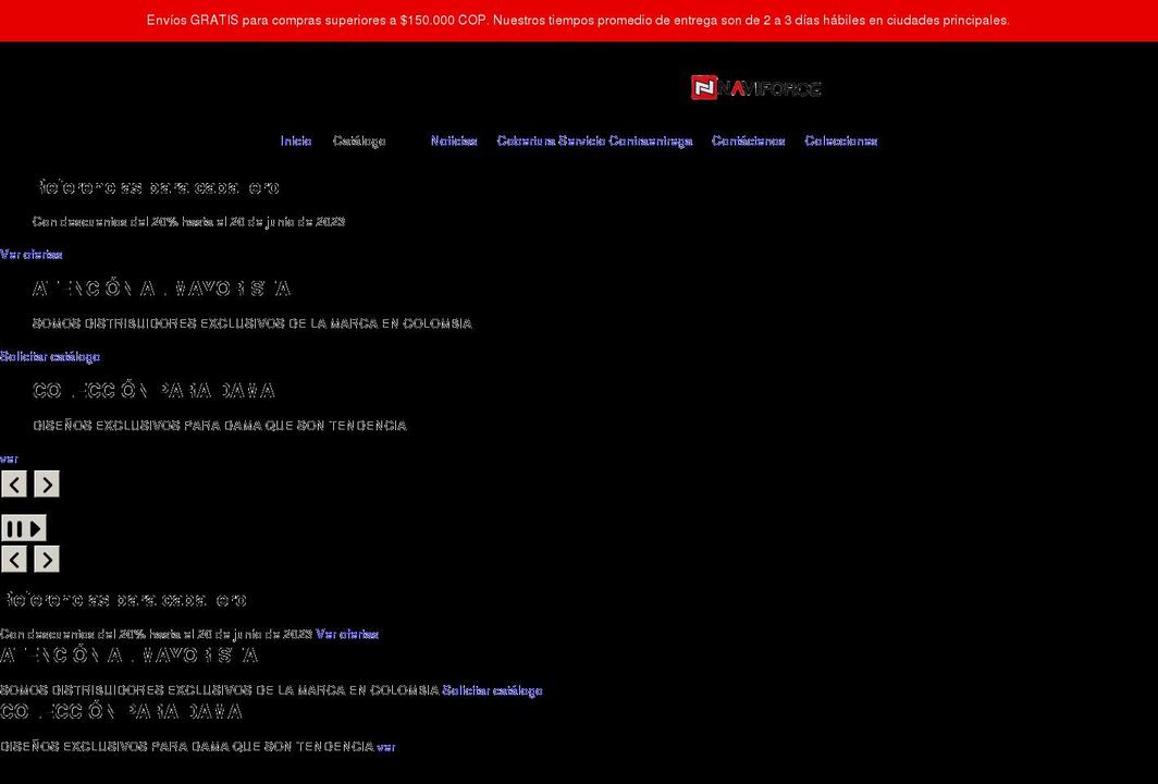 naviforcecolombia.com shopify website screenshot