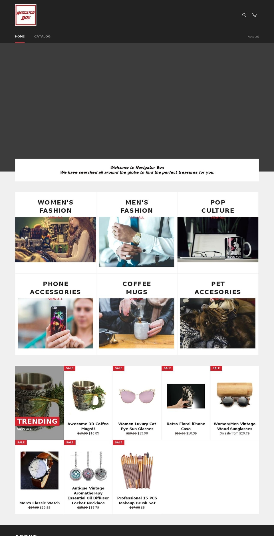 navigatorbox.com — Shopify storefront screenshot