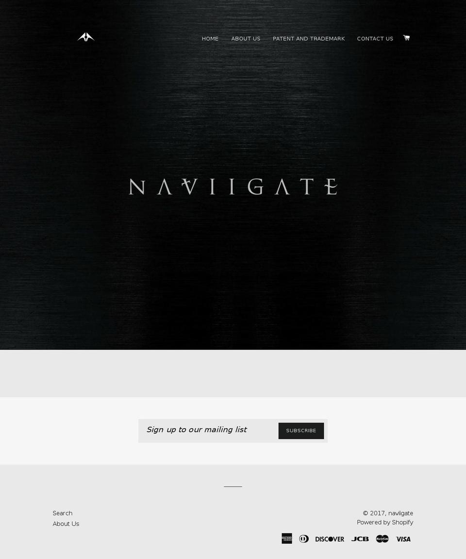 naviigate.co shopify website screenshot