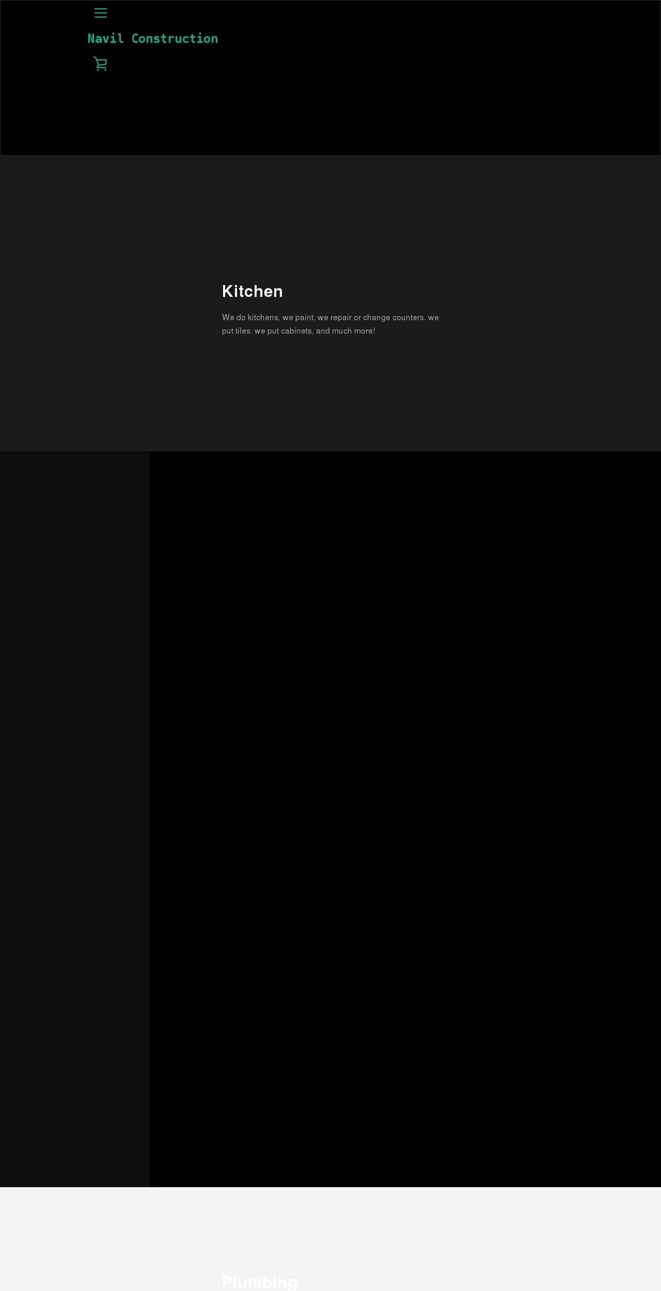 navilconstruction.com shopify website screenshot