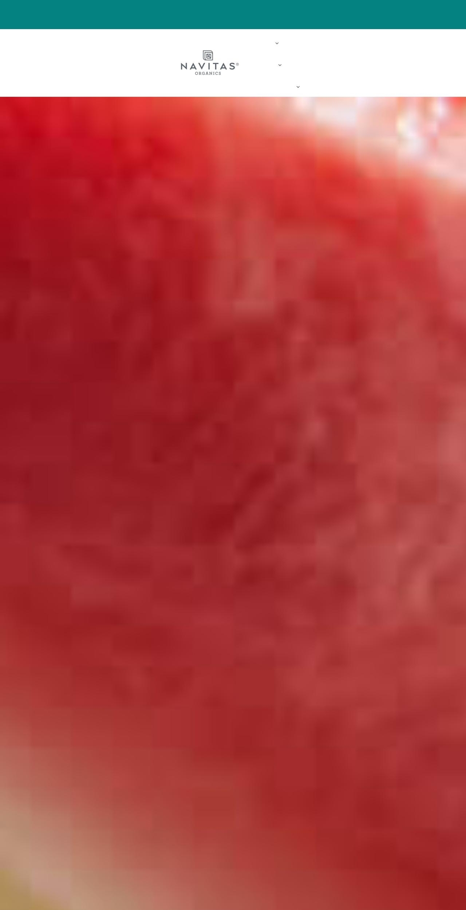 navitasorganics.com shopify website screenshot