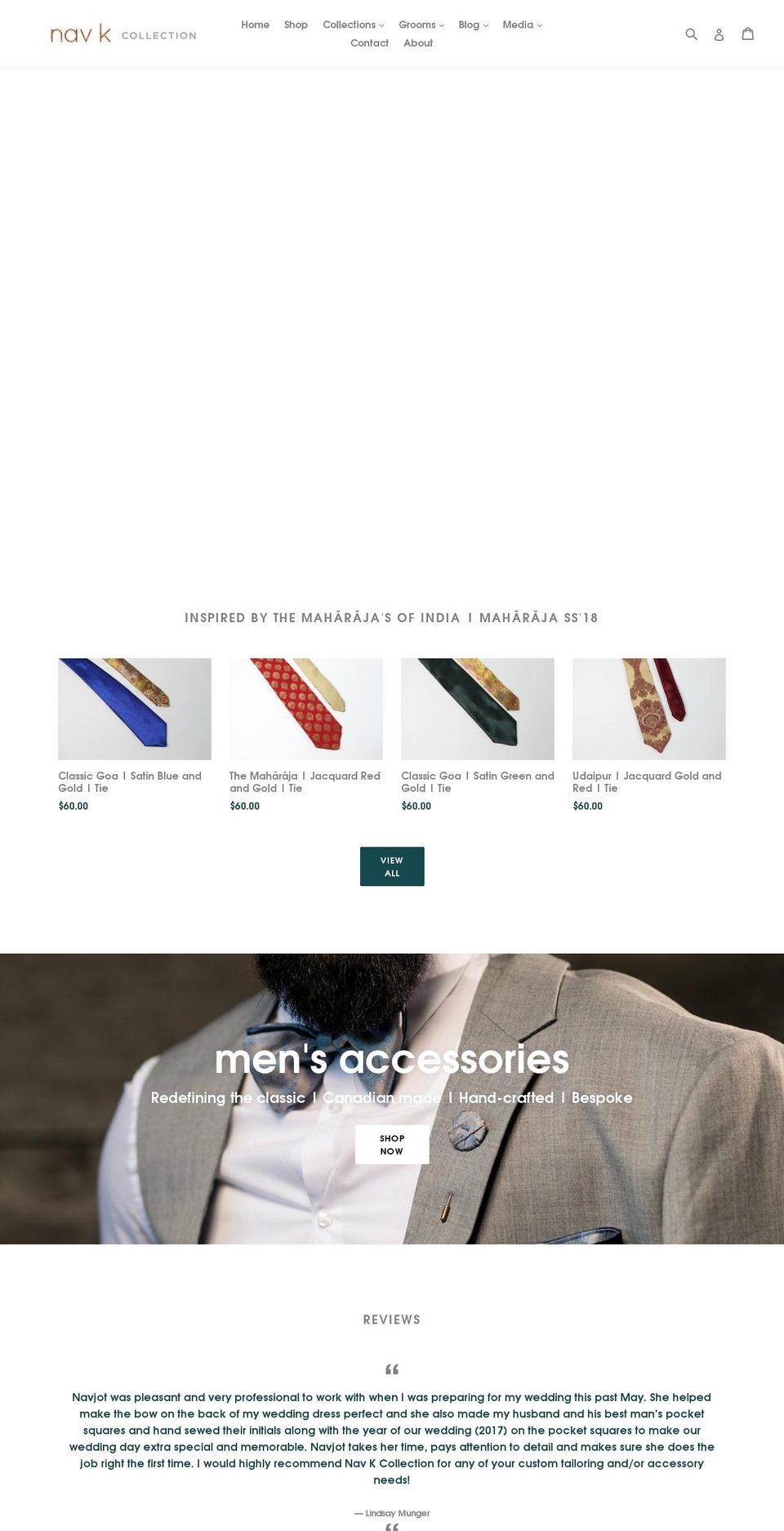 navkc.com — Shopify storefront screenshot