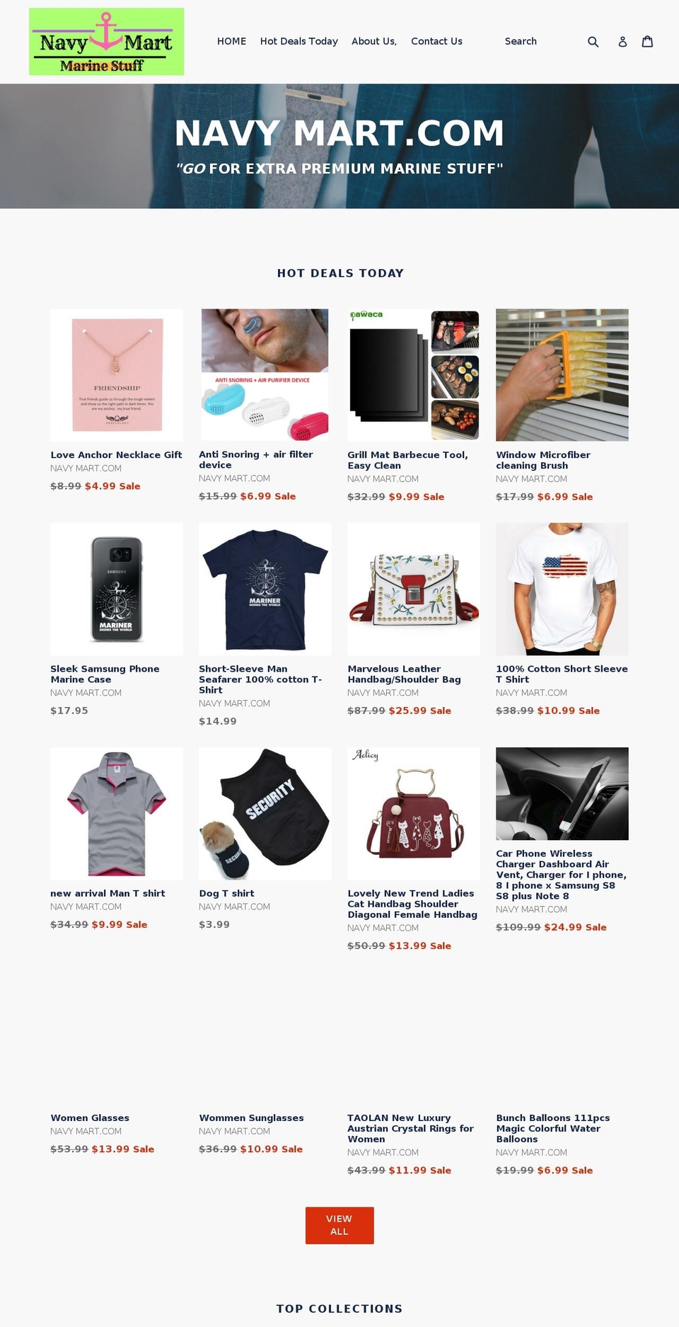 navymart.com — Shopify storefront screenshot