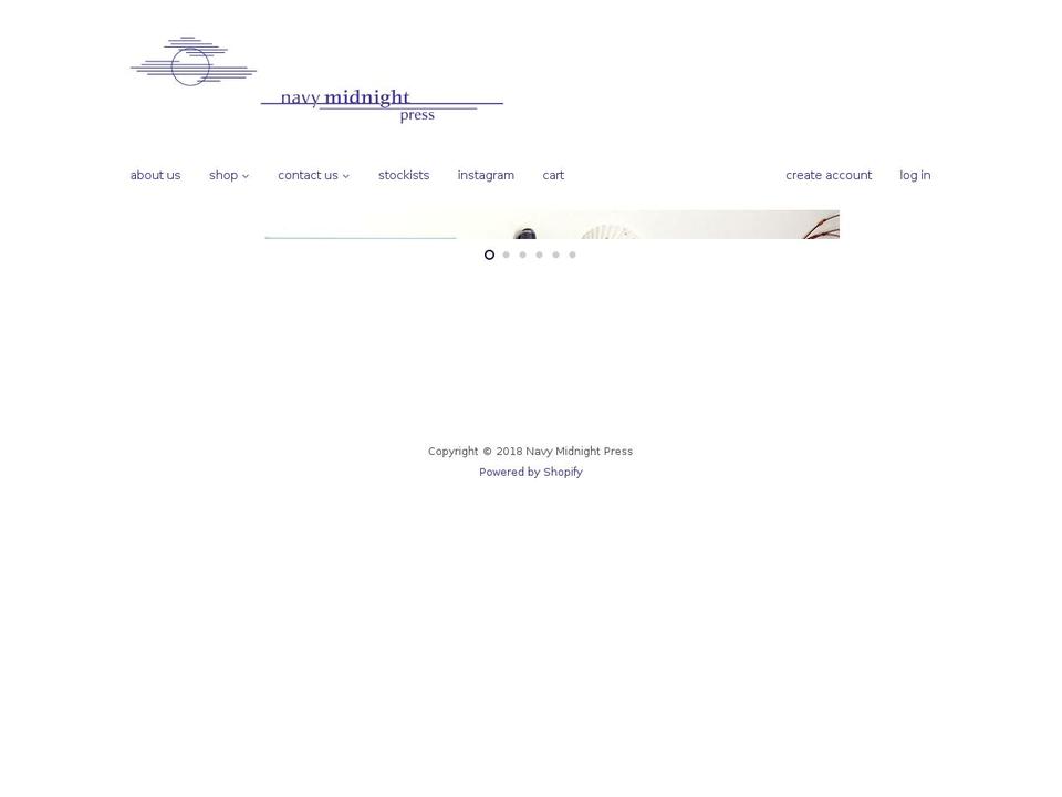 navymidnight.com shopify website screenshot