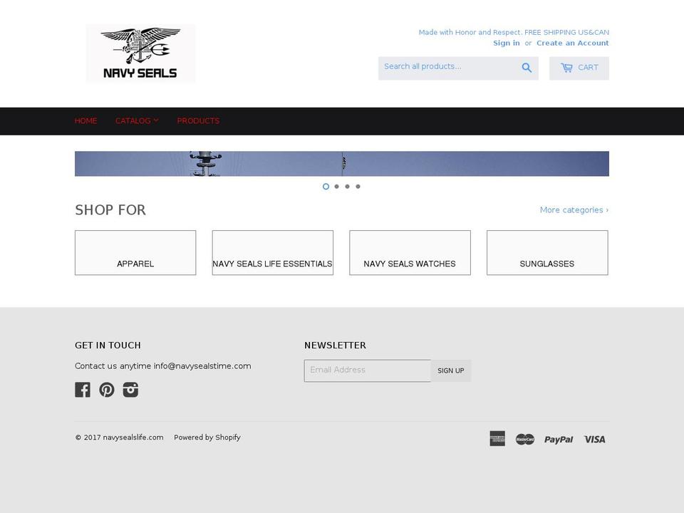 navysealslife.com shopify website screenshot