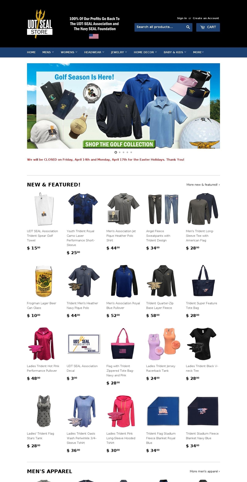 navysealstore.com shopify website screenshot