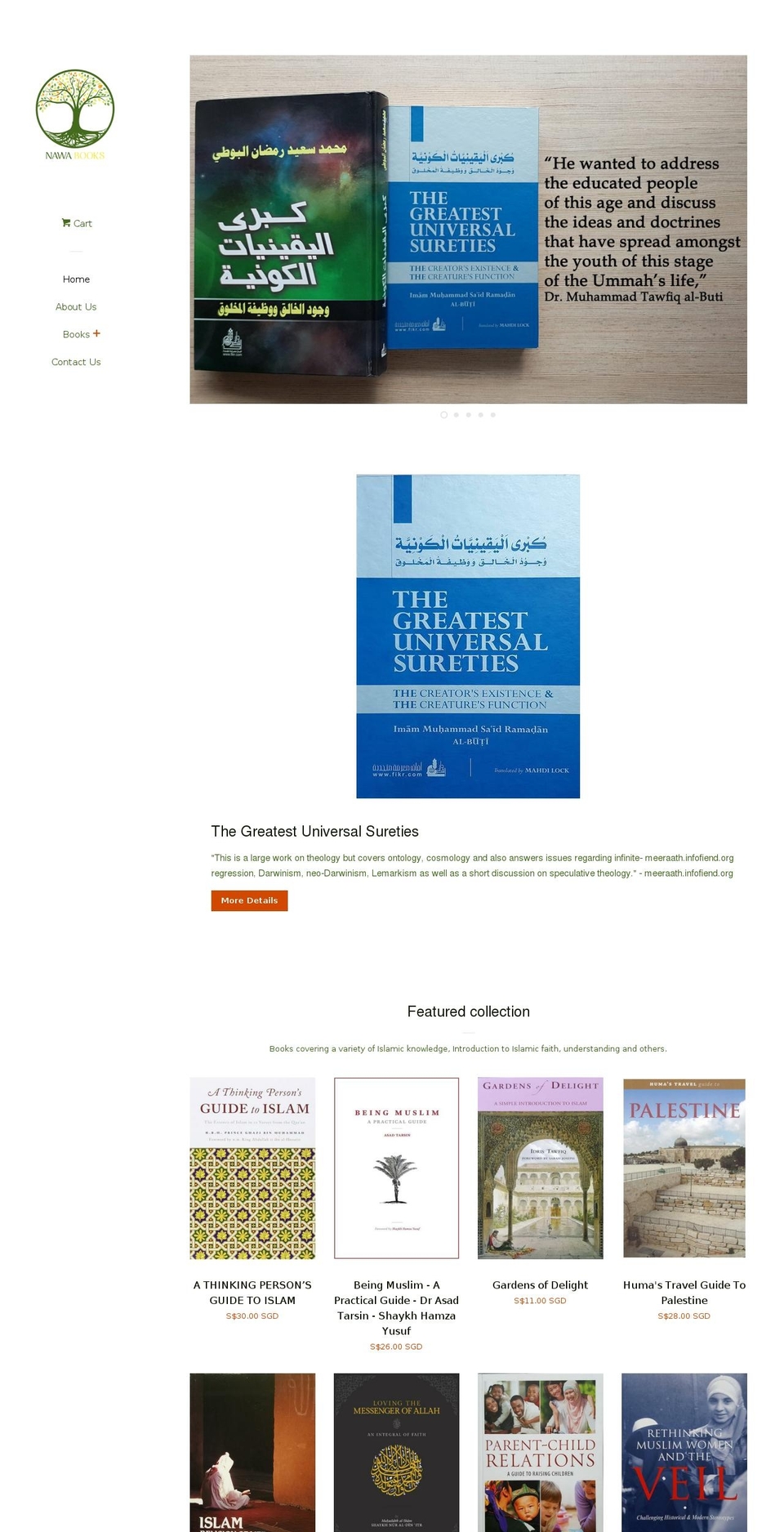 nawabooks.com shopify website screenshot