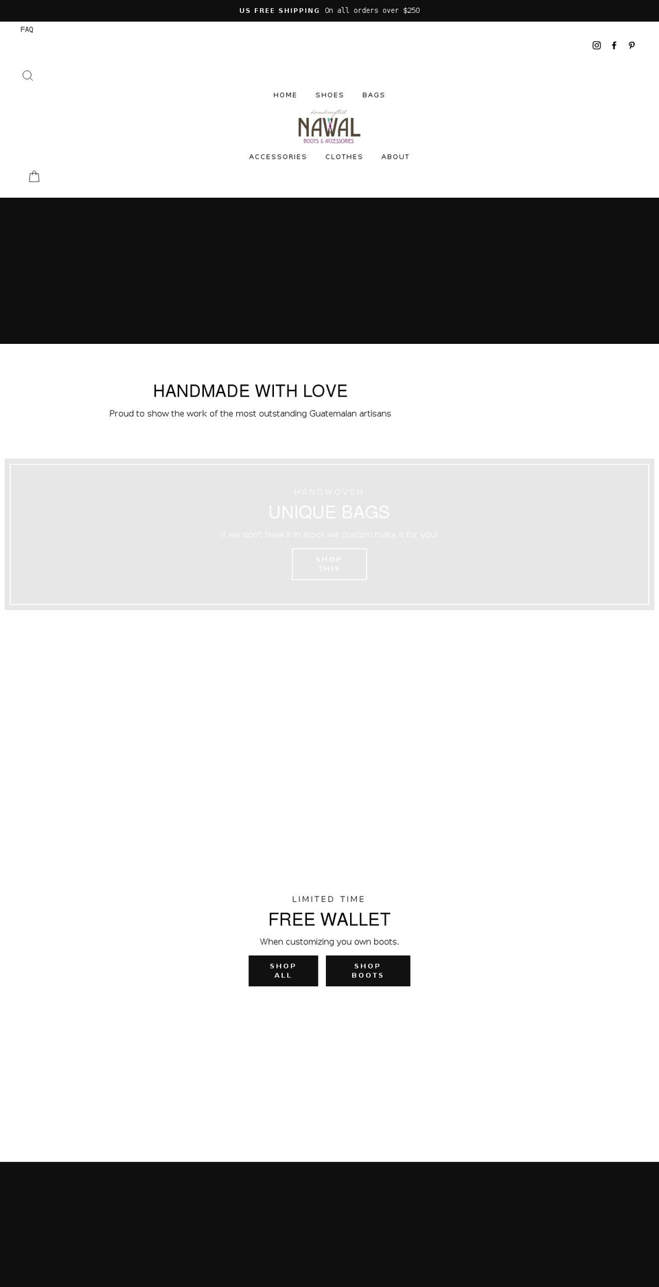 nawalboots.com shopify website screenshot