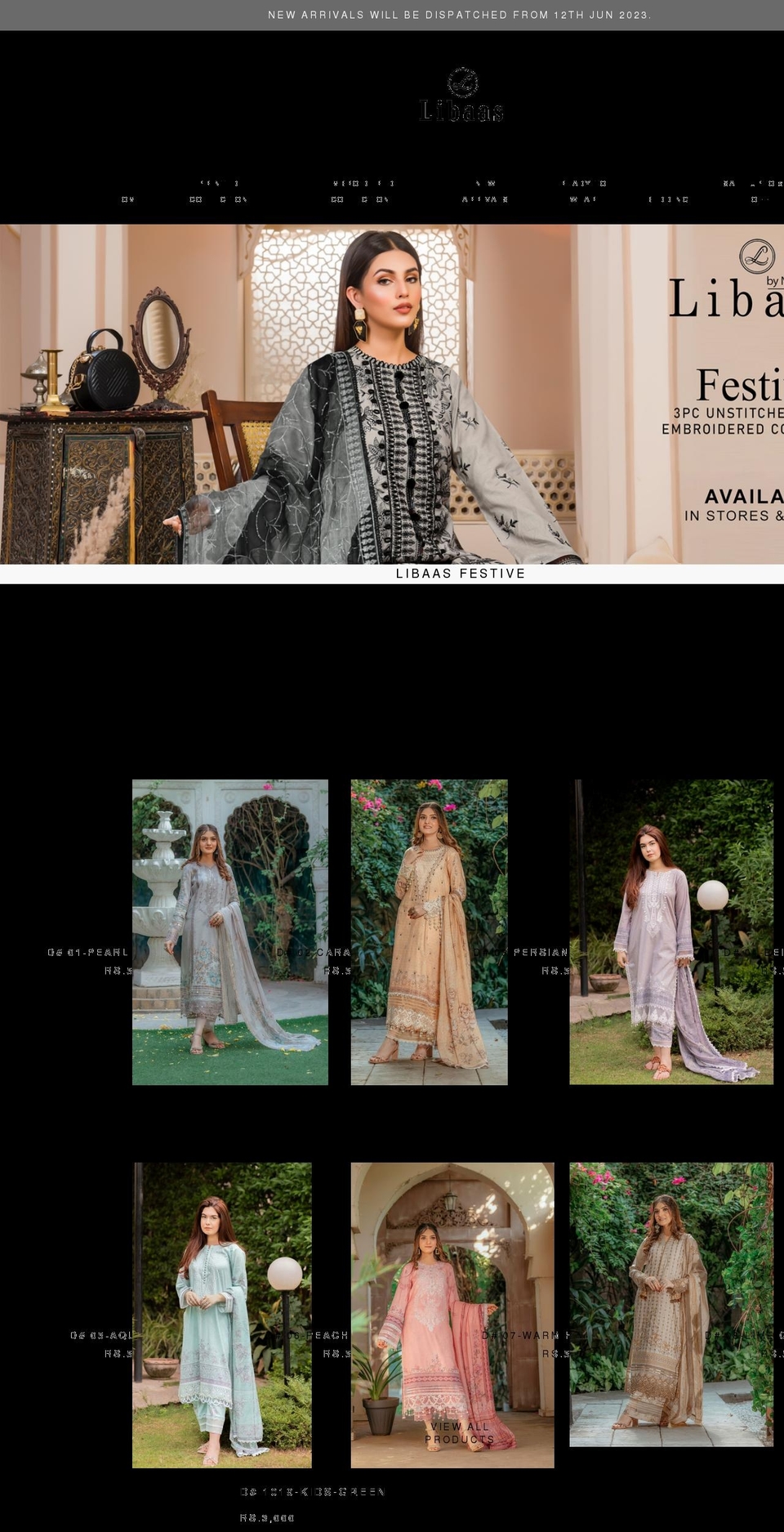 nawazfabrics.pk shopify website screenshot