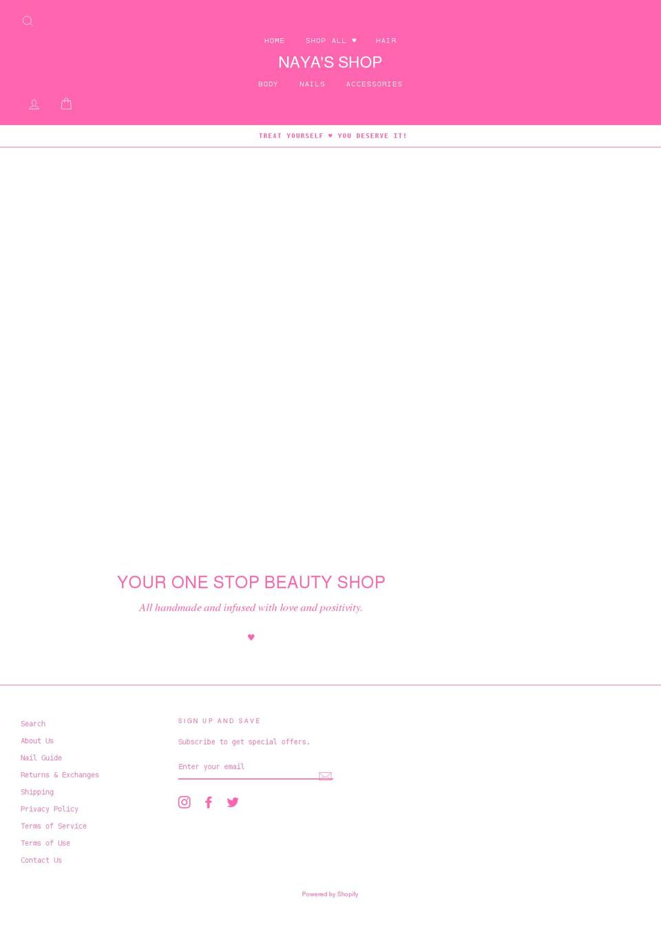 nayasshopny.com shopify website screenshot