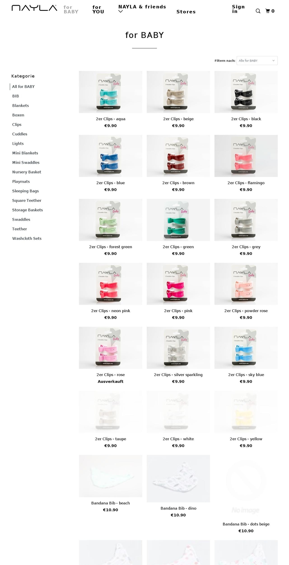 nayla-baby.com — Shopify storefront screenshot