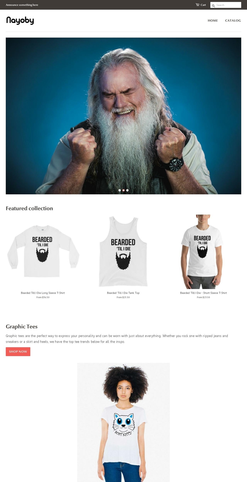 nayoby.com — Shopify storefront screenshot